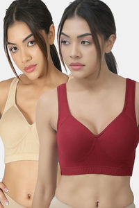 Beige Maroon